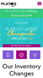 Mobile Screenshot of platosclosetchesapeake.com